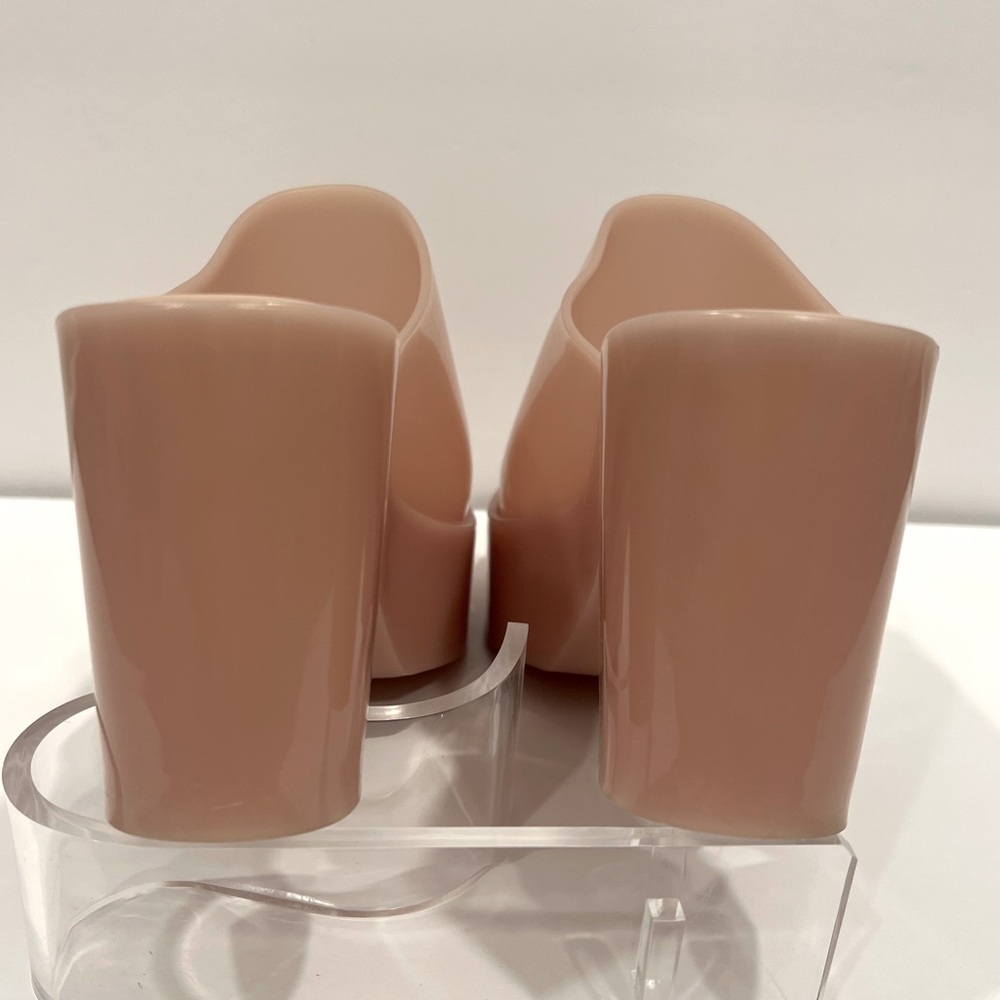 LIKE NEW‼️Melissa Jelly Platform Mule Beige/Nude -Size 8 - Picture 6 of 12